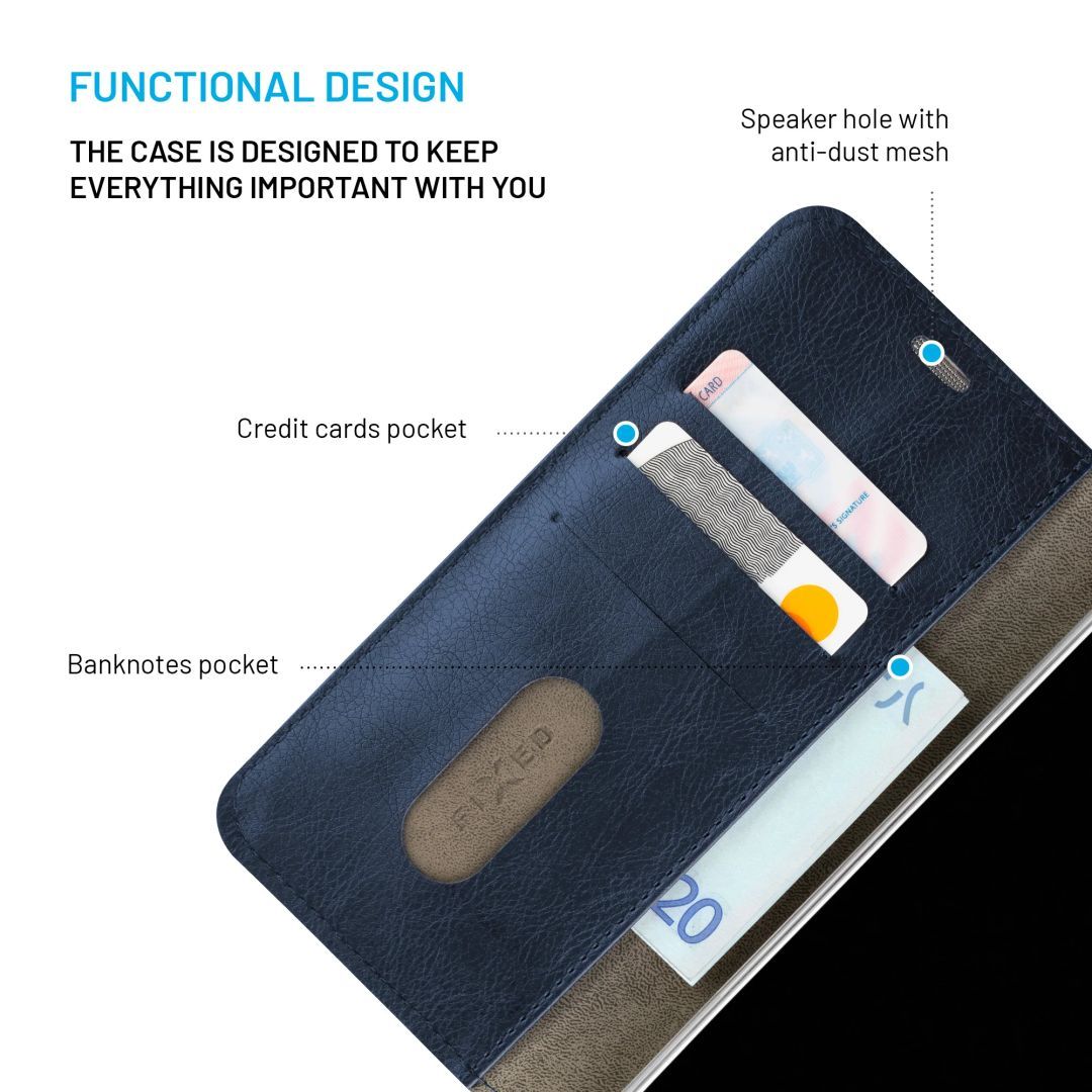 FIXED Opus oldalra nyíló telefontok Samsung Galaxy A37 5G készülékhez, kék