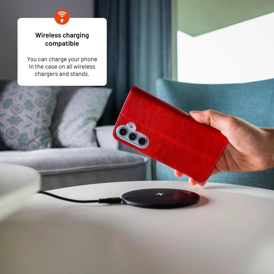 FIXED Opus oldalra nyíló telefontok Samsung Galaxy A57 5G készülékhez, piros