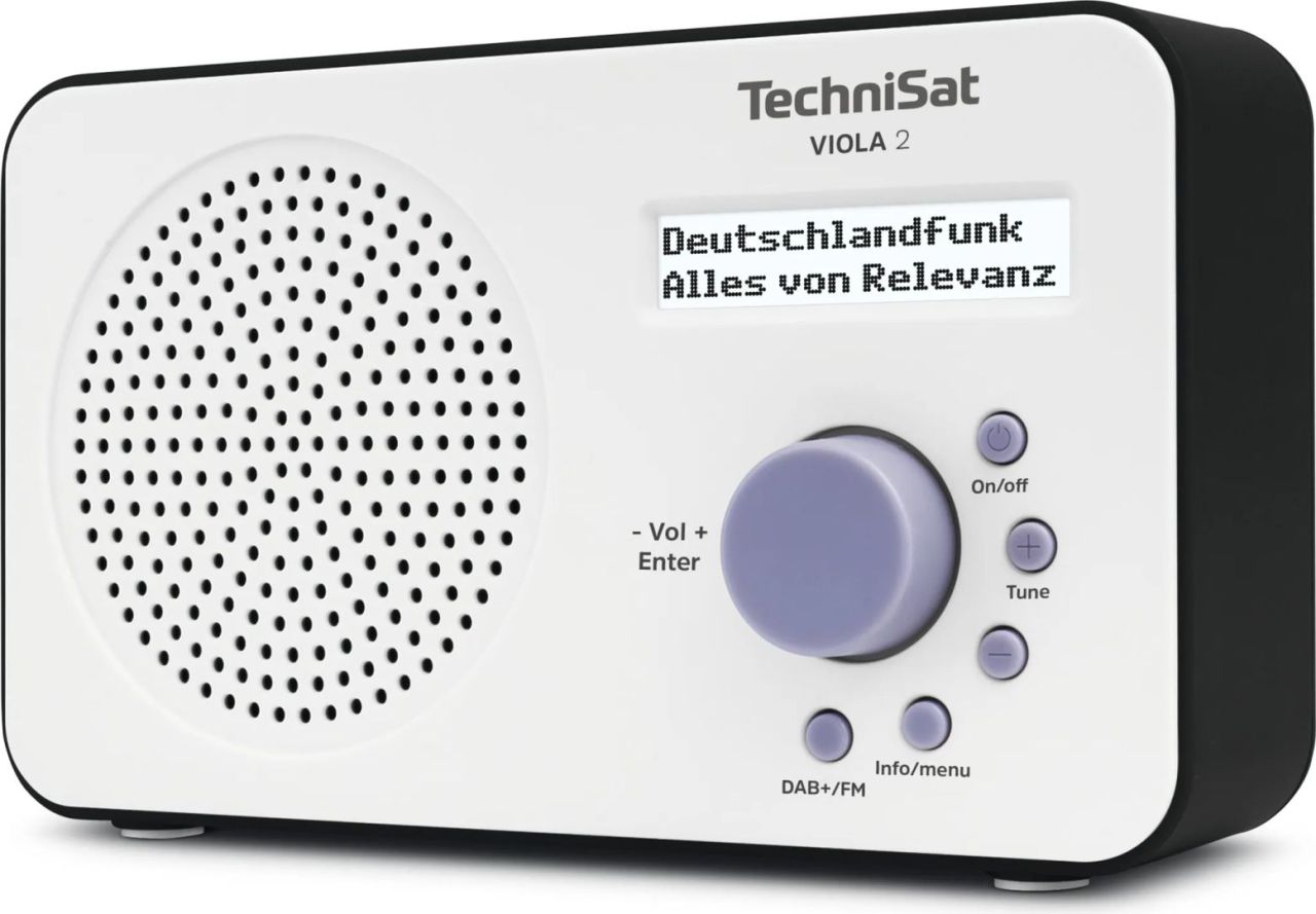 Technisat Viola 2 Portable DAB+/FM Radio White/Black Technisat Viola 2 Portable DAB+/FM Radio White/Black