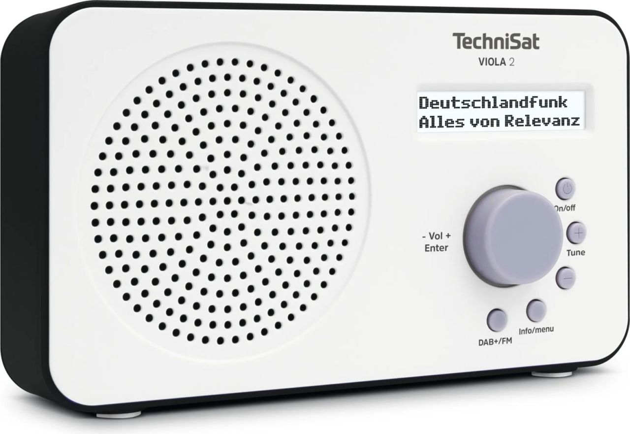 Technisat Viola 2 Portable DAB+/FM Radio White/Black Technisat Viola 2 Portable DAB+/FM Radio White/Black