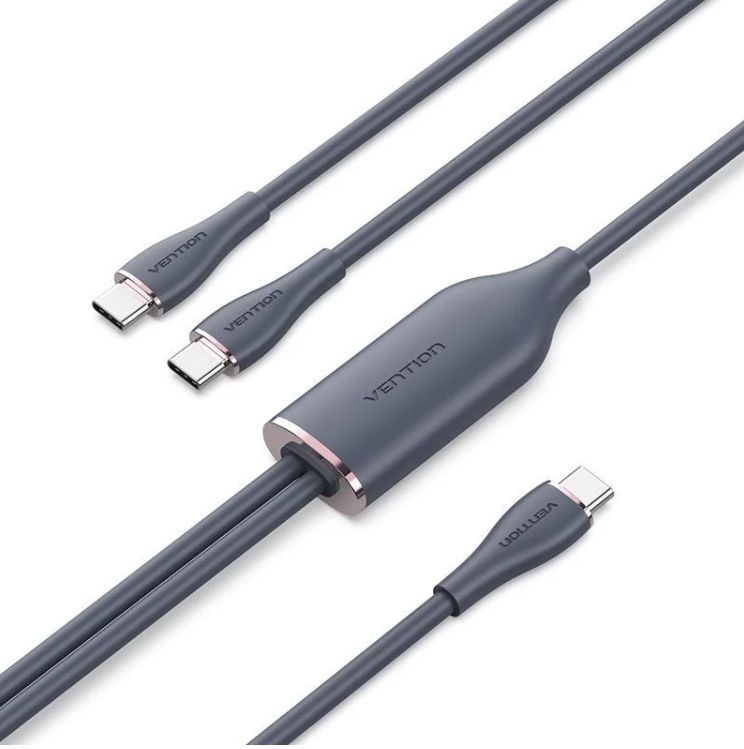 Vention USB 2.0 C to 2xUSB C Cable 1,5m Black