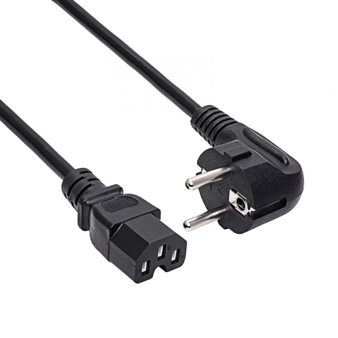 Akyga AK-UP-08 CEE 7/7/C15 cable 1,8m Black Akyga AK-UP-08 CEE 7/7/C15 cable 1,8m Black