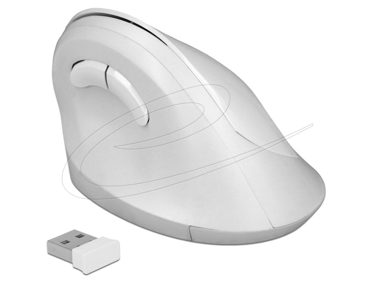 DeLock Ergonomic Wireless vertical Mouse White DeLock Ergonomic Wireless vertical Mouse White