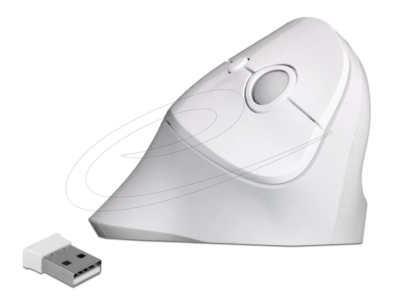 DeLock Ergonomic Wireless vertical Mouse White DeLock Ergonomic Wireless vertical Mouse White