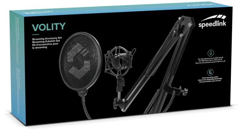 Speedlink Volity Streaming Accessory Set Black Speedlink Volity Streaming Accessory Set Black