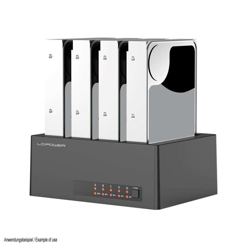 LC Power LC-DOCK-U3-4B-V2 HDD Docking Station LC Power LC-DOCK-U3-4B-V2 HDD Docking Station