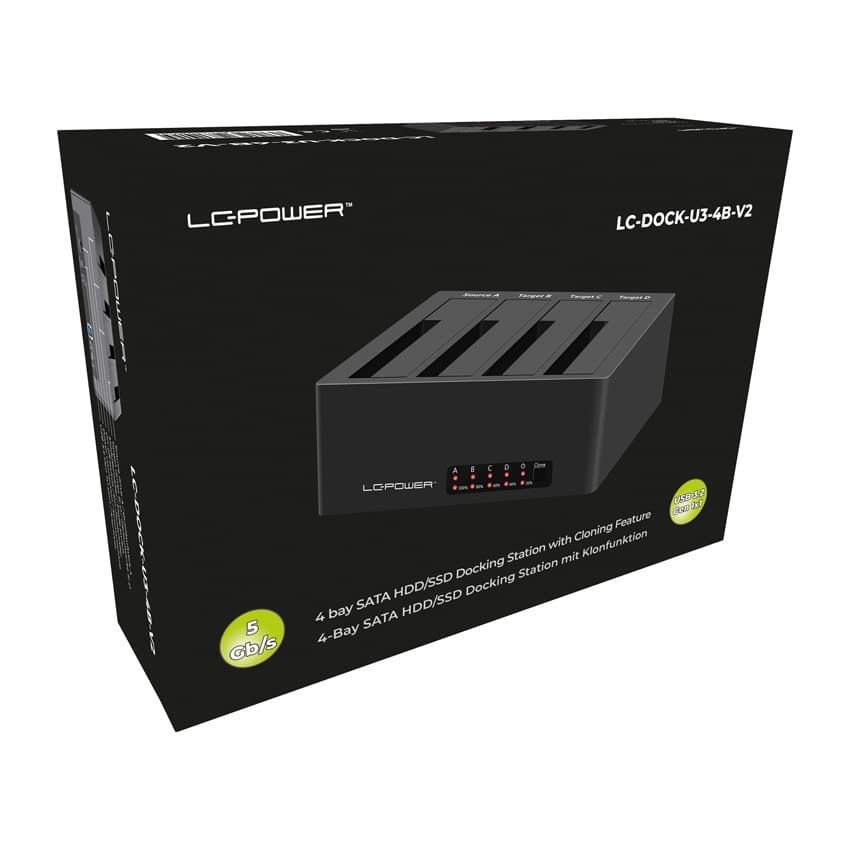 LC Power LC-DOCK-U3-4B-V2 HDD Docking Station LC Power LC-DOCK-U3-4B-V2 HDD Docking Station
