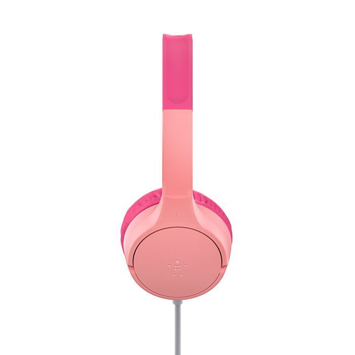 Belkin SoundForm Mini Wired On-Ear Headphones for Kids Pink