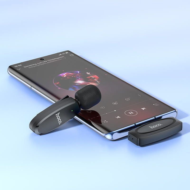 Hoco L15 Crystal Wireless microphone Black Hoco L15 Crystal Wireless microphone Black