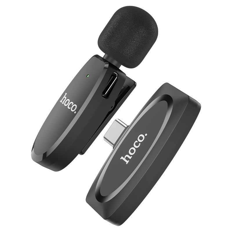 Hoco L15 Crystal Wireless microphone Black Hoco L15 Crystal Wireless microphone Black