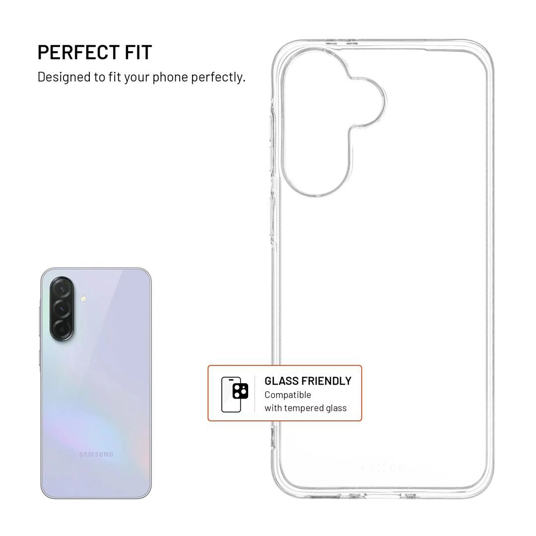 FIXED Story AntiUV TPU hátlap Samsung Galaxy A37 5G készülékhez, átlátszó