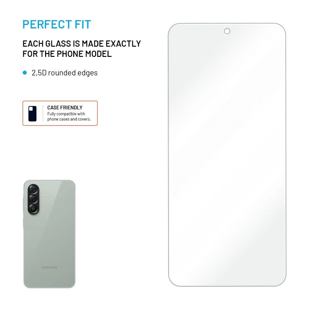 FIXED 2,5D edzett üveg Samsung Galaxy A57 5G készülékhez, 2drb