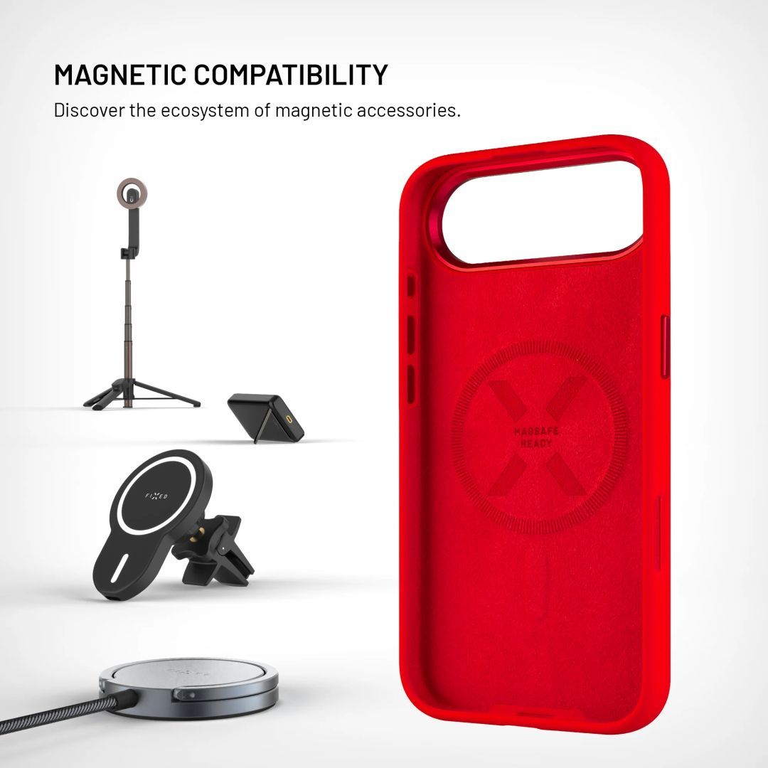 FIXED MagFlow tok Apple iPhone Air készülékhez, piros