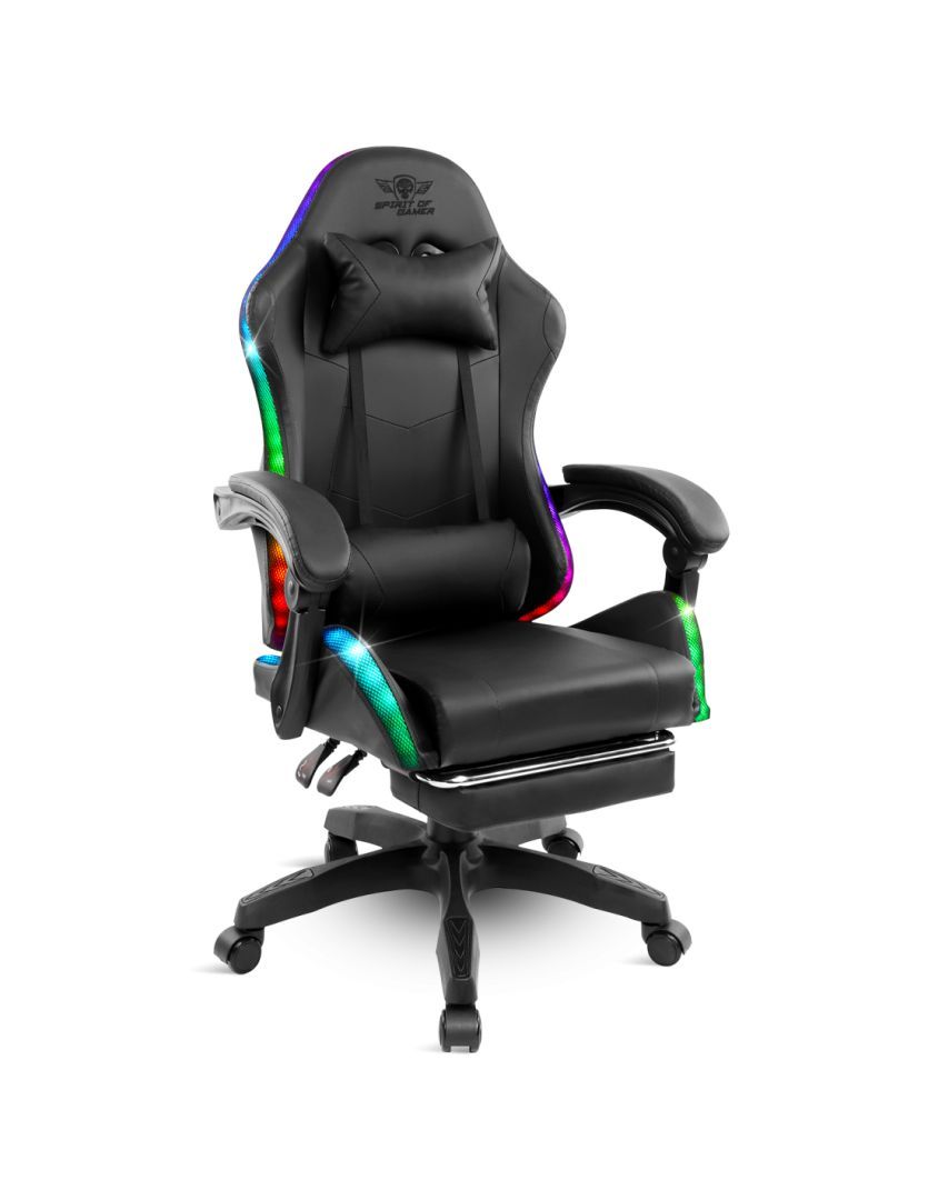 Spirit Of Gamer Sirius RGB Gaming Chair Black Spirit Of Gamer Sirius RGB Gaming Chair Black