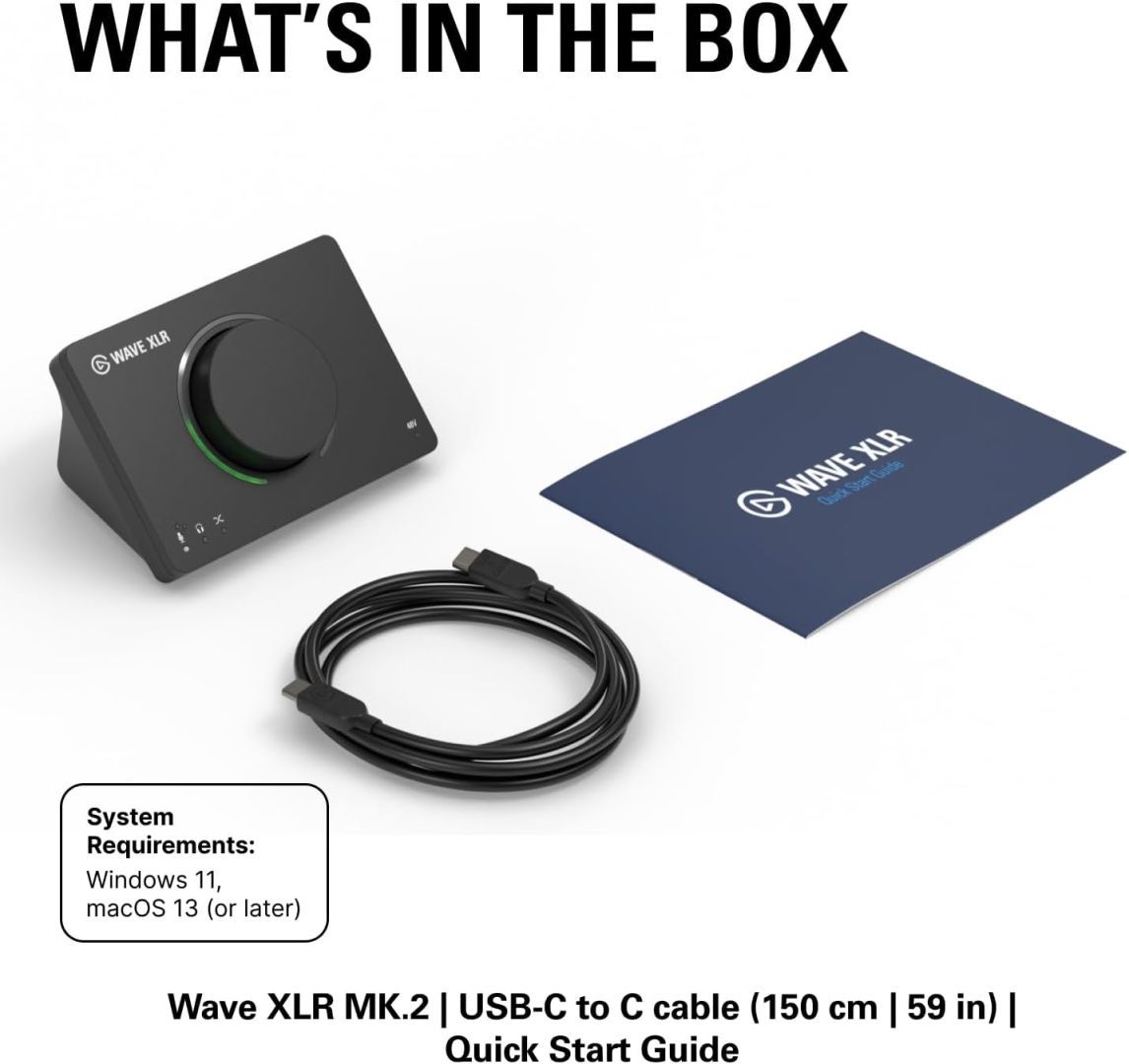 Elgato Wave XLR MK.2 USB Hangkártya Elgato Wave XLR MK.2 USB Hangkártya