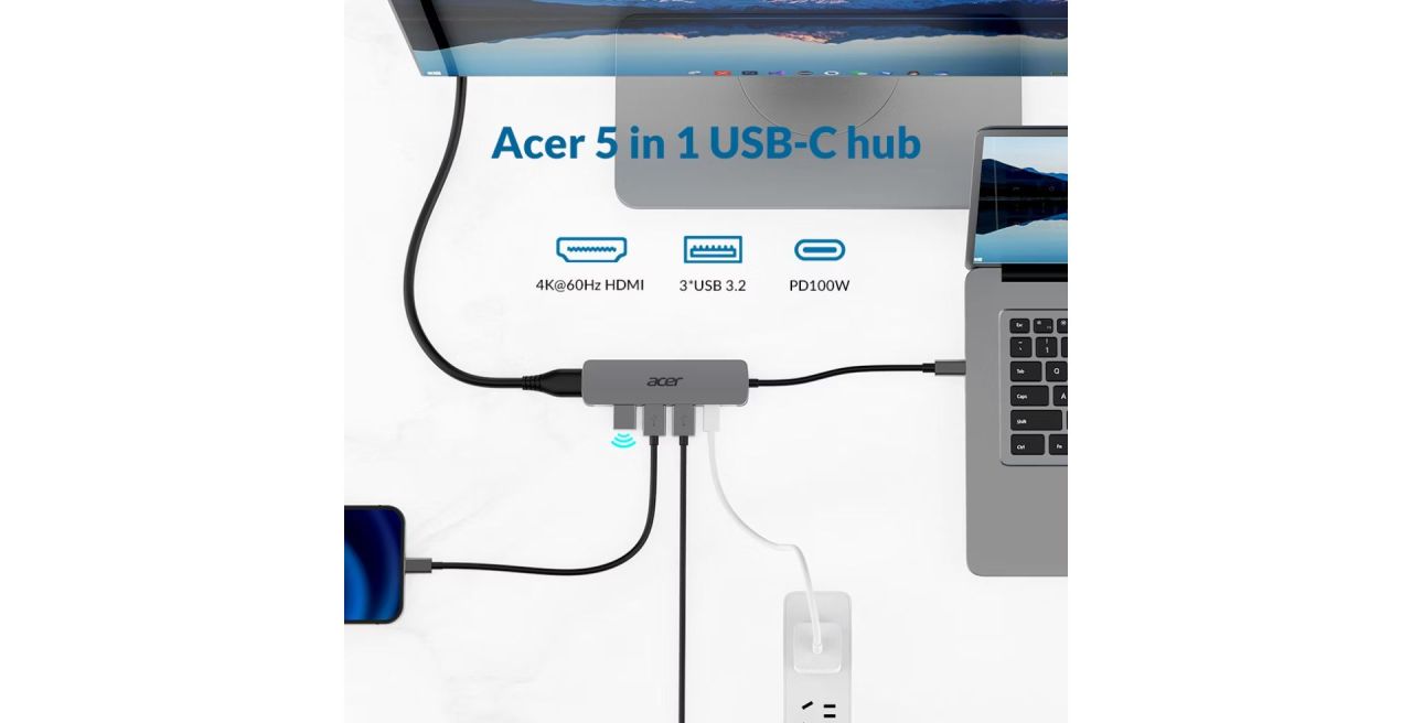 Acer 5-in-1 Type-C Dongle Acer 5-in-1 Type-C Dongle