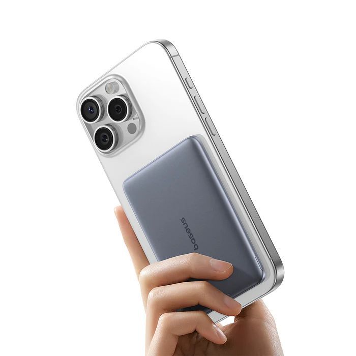 Baseus PicoGo Ultra-Slim Magnetic 5000mAh PowerBank Grey Baseus PicoGo Ultra-Slim Magnetic 5000mAh PowerBank Grey