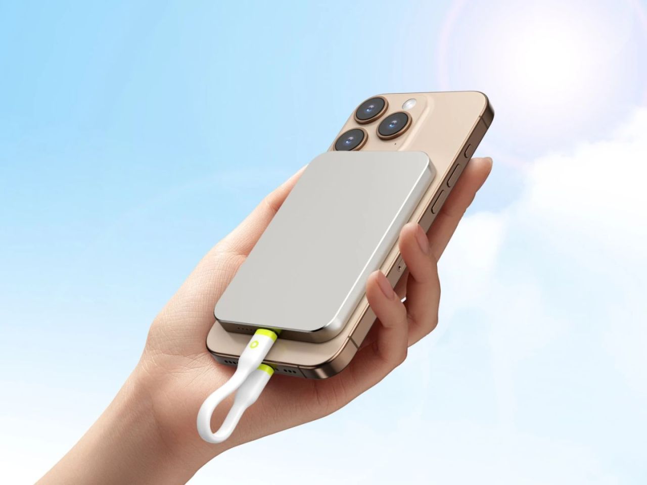 Mobile Origin Compact Cable USB-C to USB-C 10cm White Mobile Origin Compact Cable USB-C to USB-C 10cm White