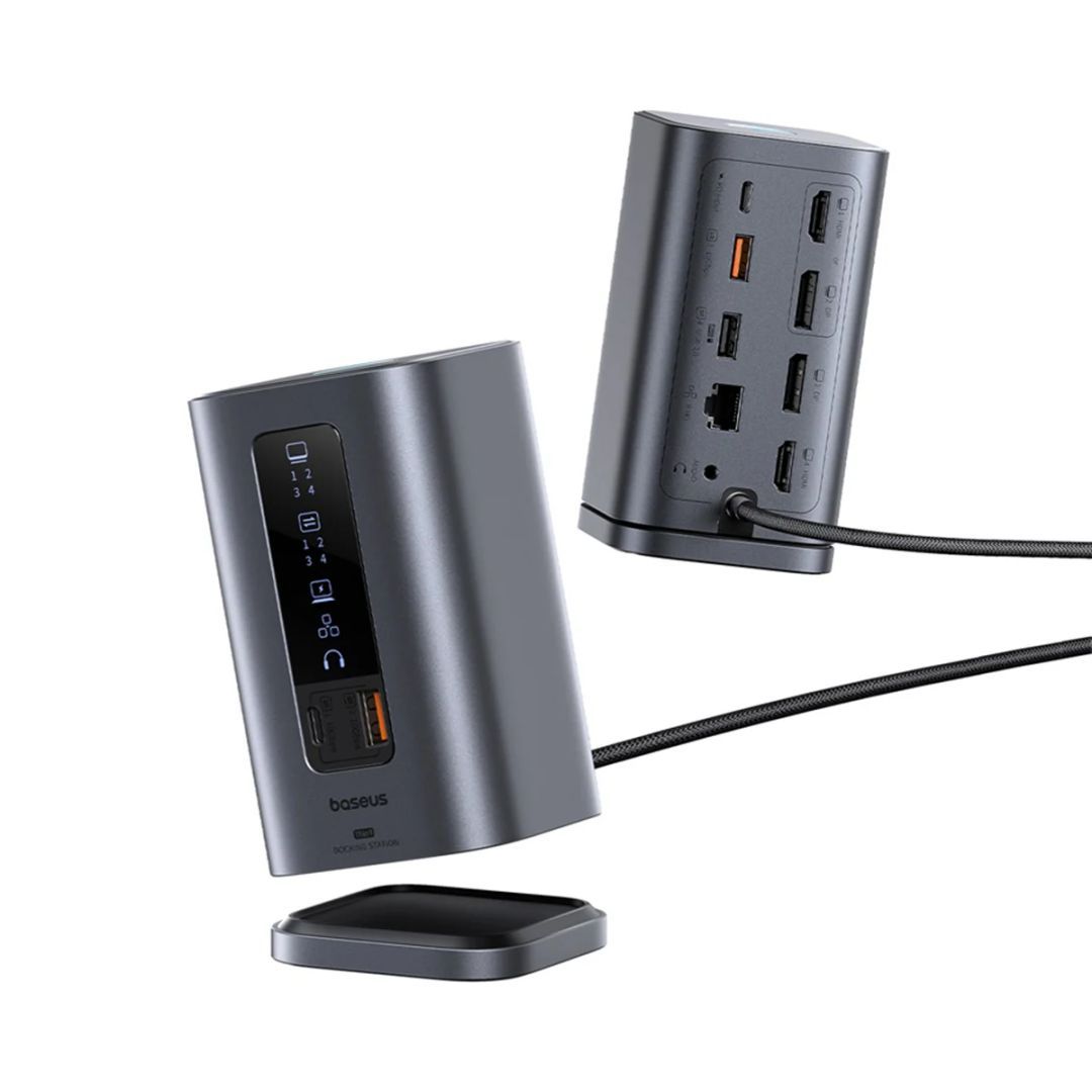 Baseus Spacemate 11-in-1 (Win) Docking Station Grey Baseus Spacemate 11-in-1 (Win) Docking Station Grey
