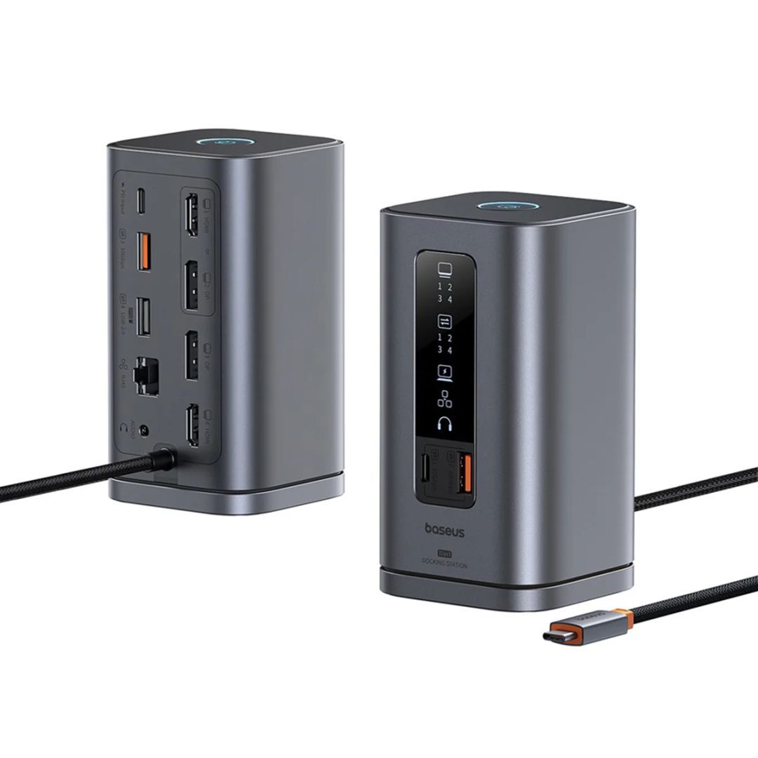 Baseus Spacemate 11-in-1 (Win) Docking Station Grey Baseus Spacemate 11-in-1 (Win) Docking Station Grey