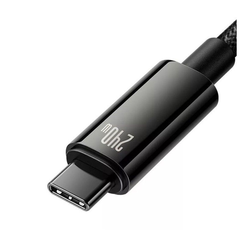 Baseus Tungsten Gold USB-C - USB-C 240W Cable 2m Black Baseus Tungsten Gold USB-C - USB-C 240W Cable 2m Black