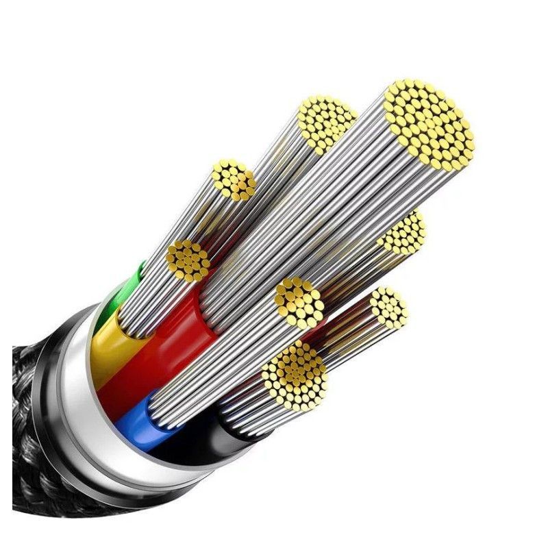 Baseus Tungsten Gold USB-C - USB-C 240W Cable 2m Black Baseus Tungsten Gold USB-C - USB-C 240W Cable 2m Black