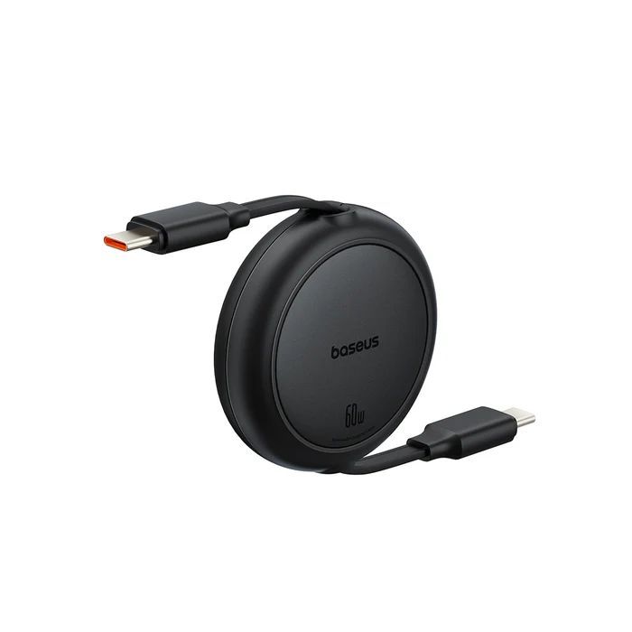 Baseus Free2Pull Mini Retractable USB-C Cable 60W Black Baseus Free2Pull Mini Retractable USB-C Cable 60W Black
