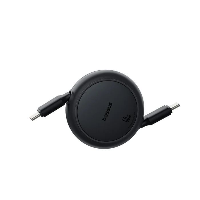 Baseus Free2Pull Mini Retractable USB-C Cable 60W Black Baseus Free2Pull Mini Retractable USB-C Cable 60W Black