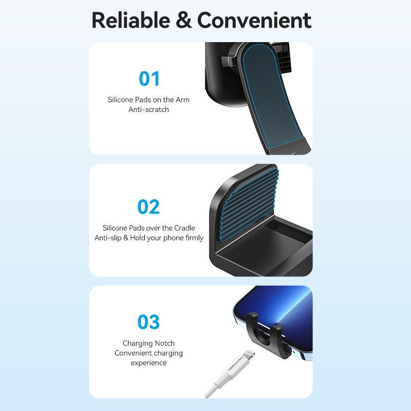 Vention KSCB0 Car Holder Black Vention KSCB0 Car Holder Black