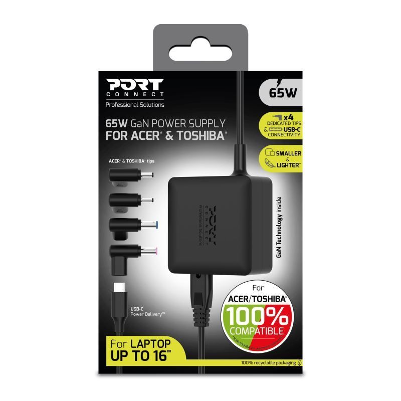 Port Designs 904065ACTOEU 5-20V / 3,25A 65W Acer/Toshiba hálózati notebook töltő Port Designs 904065ACTOEU 5-20V / 3,25A 65W Acer/Toshiba hálózati notebook töltő