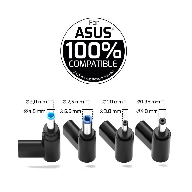 Port Designs 904065ASEU 5-20V / 3,25A 65W Asus hálózati notebook töltő