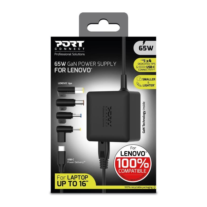 Port Designs 904065LEEU 5-20V / 3,25A 65W Lenovo hálózati notebook töltő Port Designs 904065LEEU 5-20V / 3,25A 65W Lenovo hálózati notebook töltő