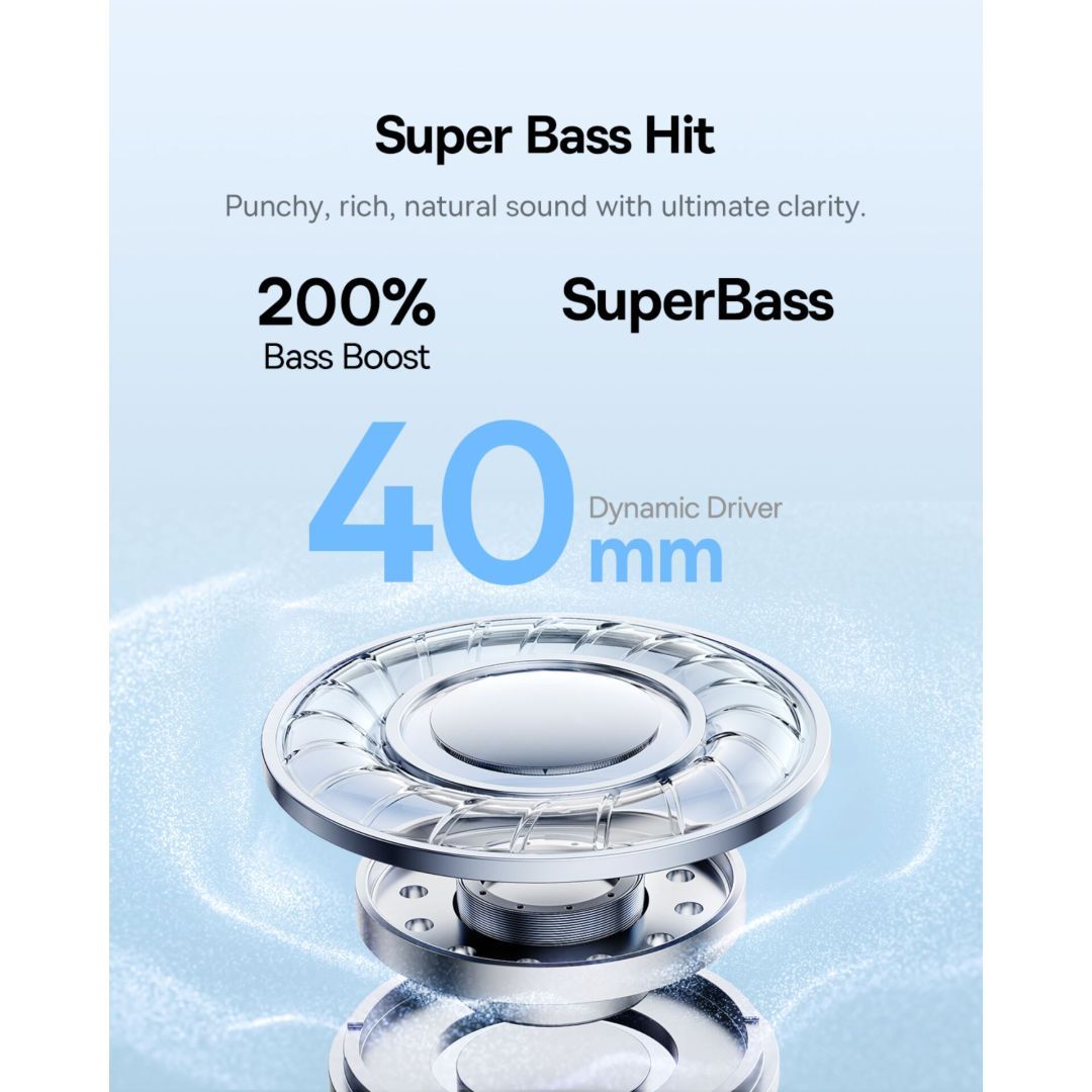 Baseus Bass BH1 Lite Bluetooth Headset Starlight Off-White Baseus Bass BH1 Lite Bluetooth Headset Starlight Off-White