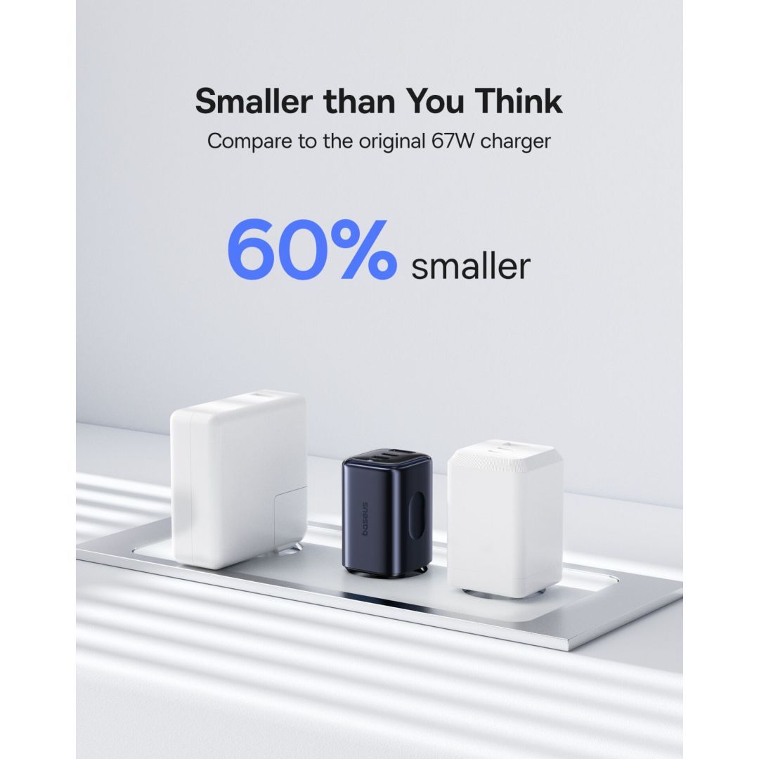 Baseus PicoGo AE11 Fast Charger 2C+U 67W EU Cosmic Black Baseus PicoGo AE11 Fast Charger 2C+U 67W EU Cosmic Black