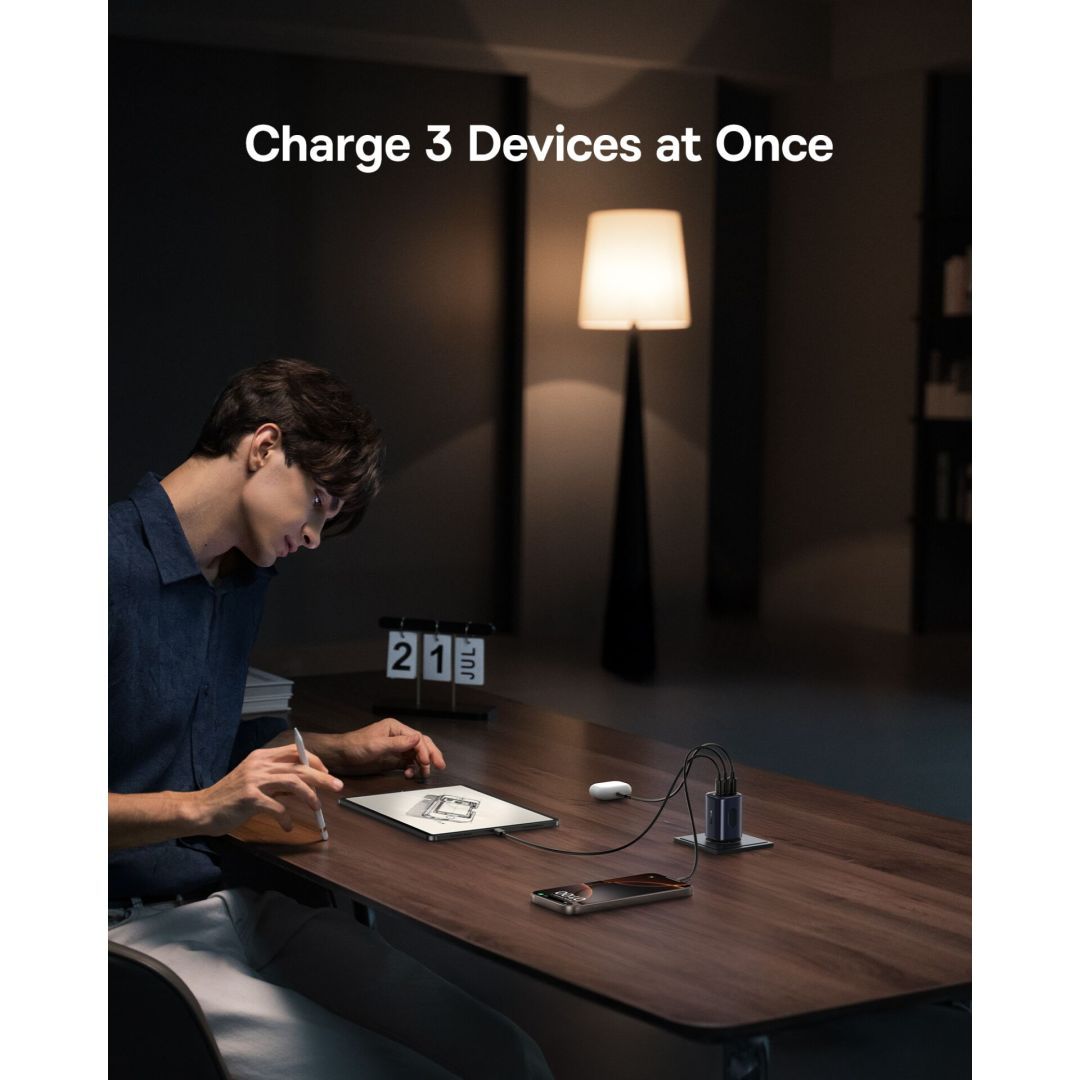 Baseus PicoGo AE11 Fast Charger 2C+U 67W EU Cosmic Black Baseus PicoGo AE11 Fast Charger 2C+U 67W EU Cosmic Black