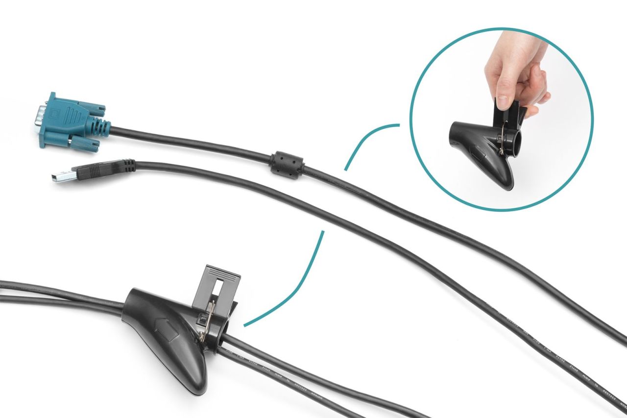 Digitus DA-90508 Flexible Cable Tube with a Pulling Aid 5m Black Digitus DA-90508 Flexible Cable Tube with a Pulling Aid 5m Black