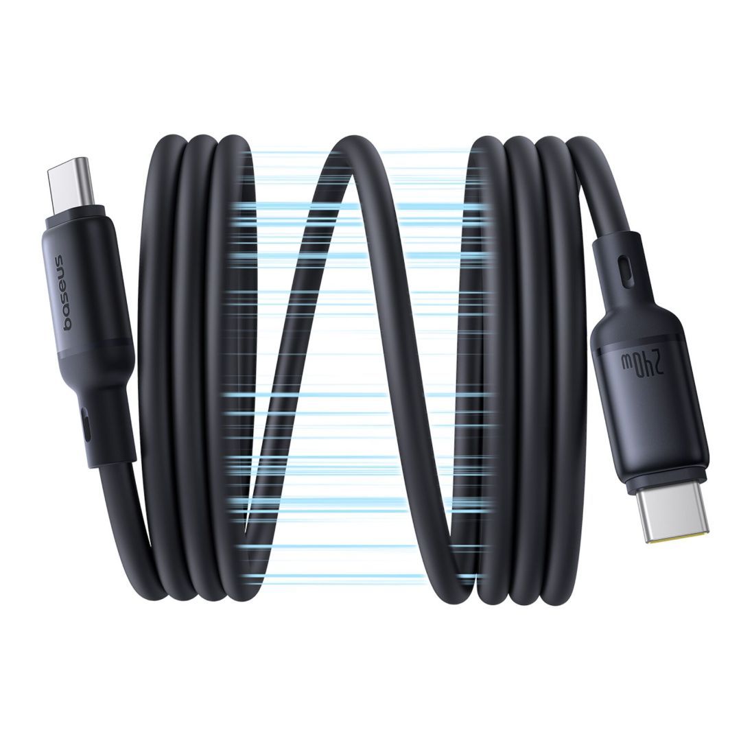 Baseus PicoGo Magnetic Charging Cable USB-C 240W 1m Black Baseus PicoGo Magnetic Charging Cable USB-C 240W 1m Black