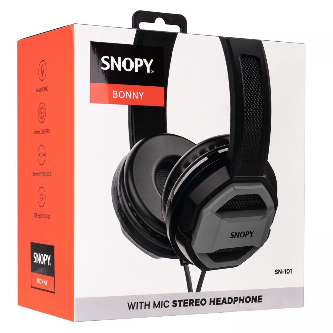 Snopy SN-101 Bonny Headset Black/Gray Snopy SN-101 Bonny Headset Black/Gray