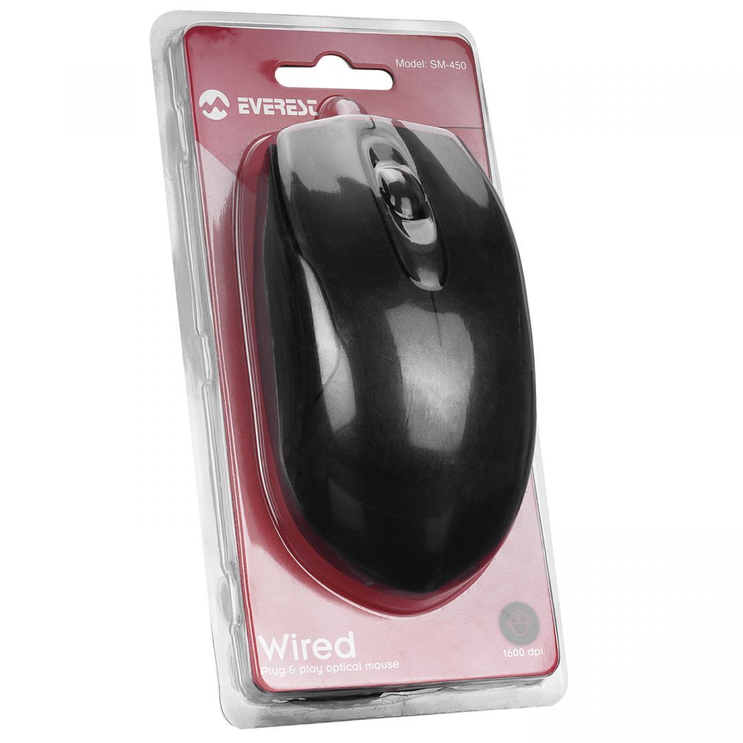Everest SM-450 Optical Mouse Black Everest SM-450 Optical Mouse Black