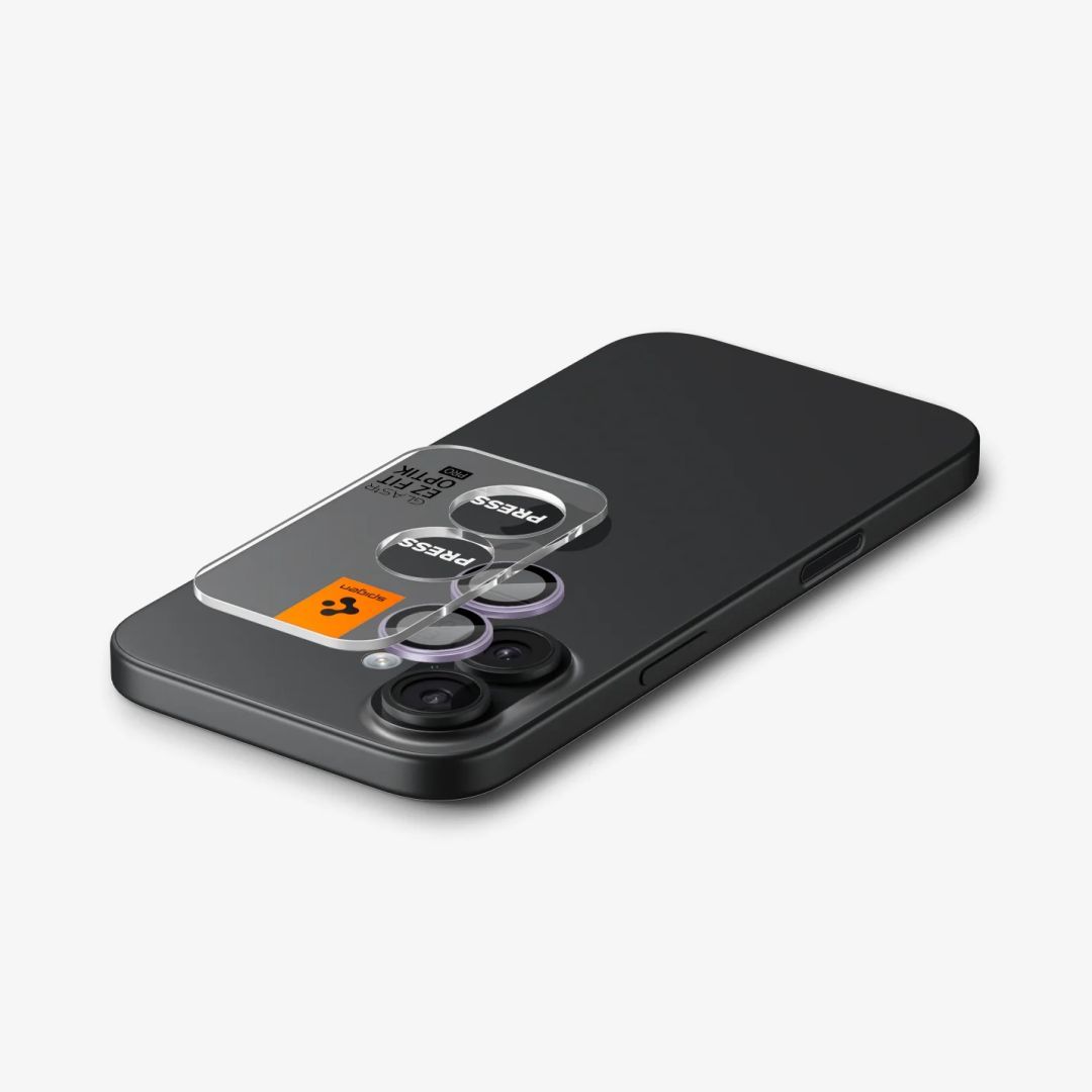 Spigen Glass tR EZ Fit Optik Pro for iPhone 17 2Pack Purple