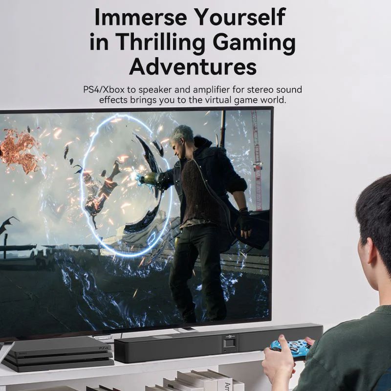 Vention Toslink optical audio cable braided 3m Green Copper