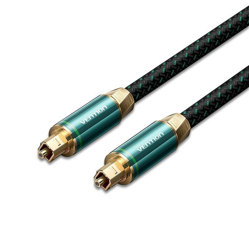Vention Toslink optical audio cable braided 5m Green Copper