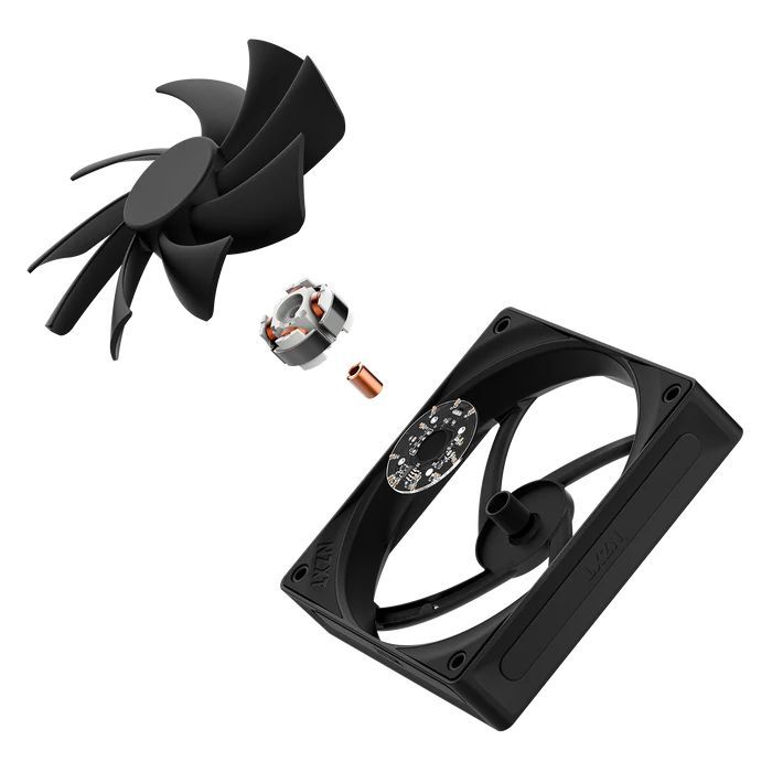 NZXT F120Q 120mm Quiet Airflow PWM Case Fan Black NZXT F120Q 120mm Quiet Airflow PWM Case Fan Black