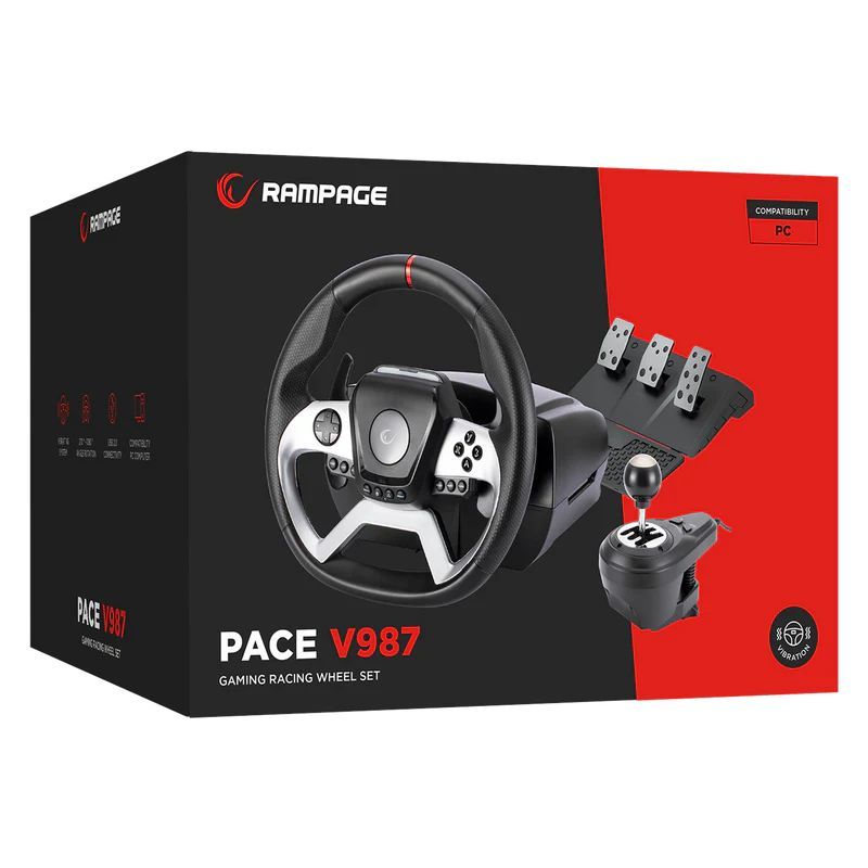 Rampage Pace V987 Gaming Wheel Rampage Pace V987 Gaming Wheel