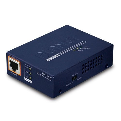 Planet Single-Port Multi-Gigabit 802.3bt PoE++ Injector 60W