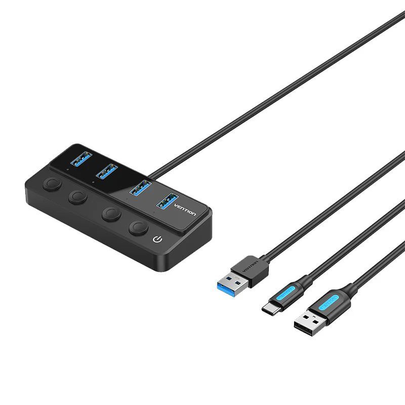 Vention CHWBF 4-portos USB3.0 HUB Black