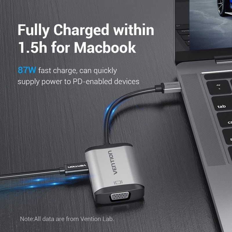 Vention 4-in-1 USB-C Docking Station Grey Vention 4-in-1 USB-C Docking Station Grey