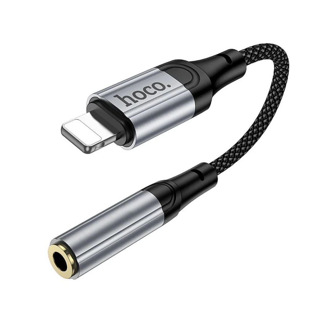 Hoco LS36A Lightning - 3,5mm jack Audio adapter Black Hoco LS36A Lightning - 3,5mm jack Audio adapter Black