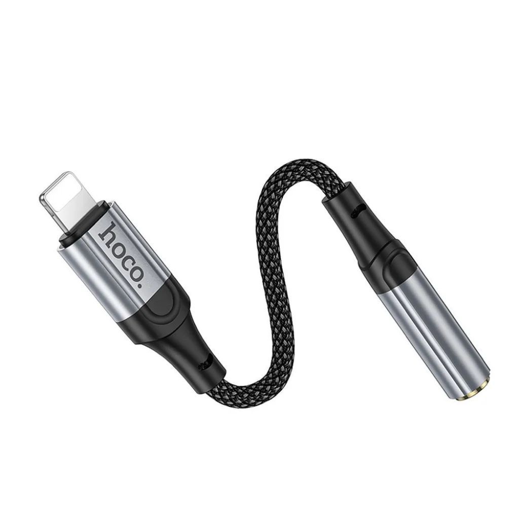 Hoco LS36A Lightning - 3,5mm jack Audio adapter Black Hoco LS36A Lightning - 3,5mm jack Audio adapter Black