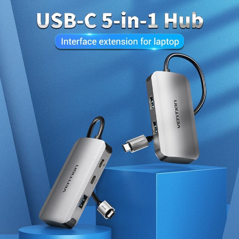 Vention 5-portos USB3.1 HUB Gray